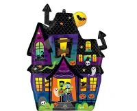 Foil balloon  SuperShape Haunted Manor , 53cm w x 68cm EOL