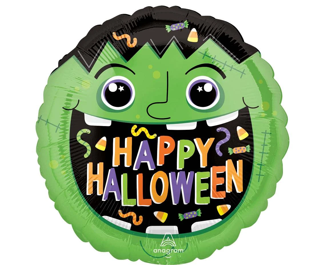 Foil balloon  18" Haunted Manor Monster EOL