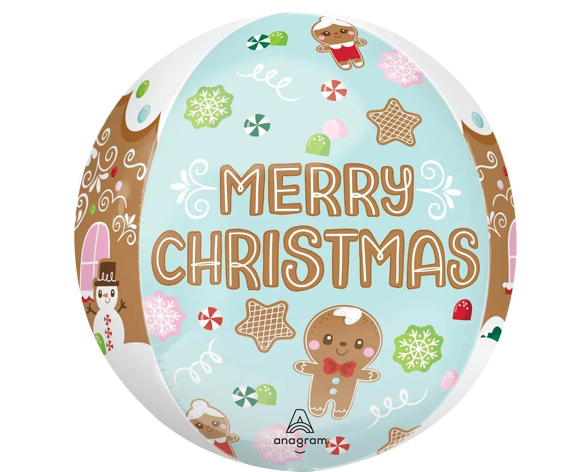 Foil balloon  15" ORBZ  - Merry Christmas Balloon EOL