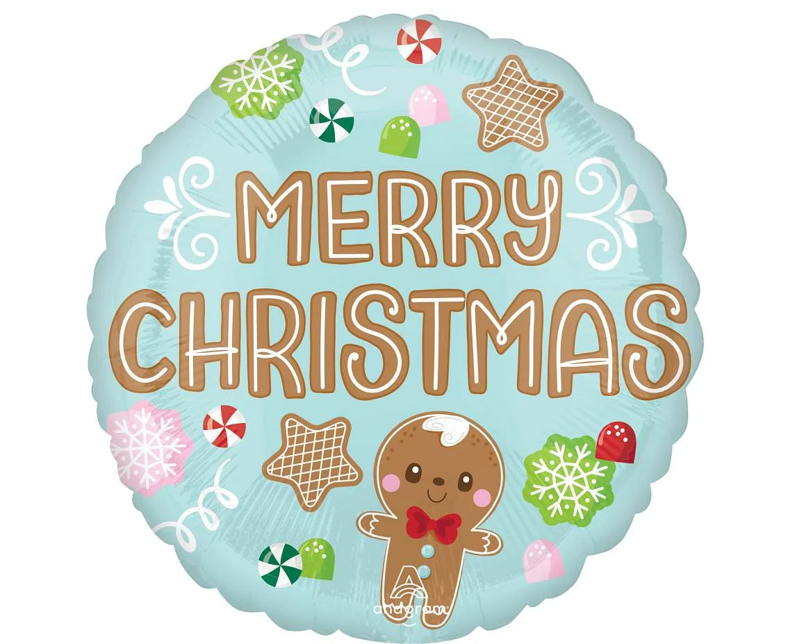 Foil balloon  18" Baking Spirits Bright Christmas EOL