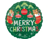 Foil balloon  18" Beary Christmas EOL