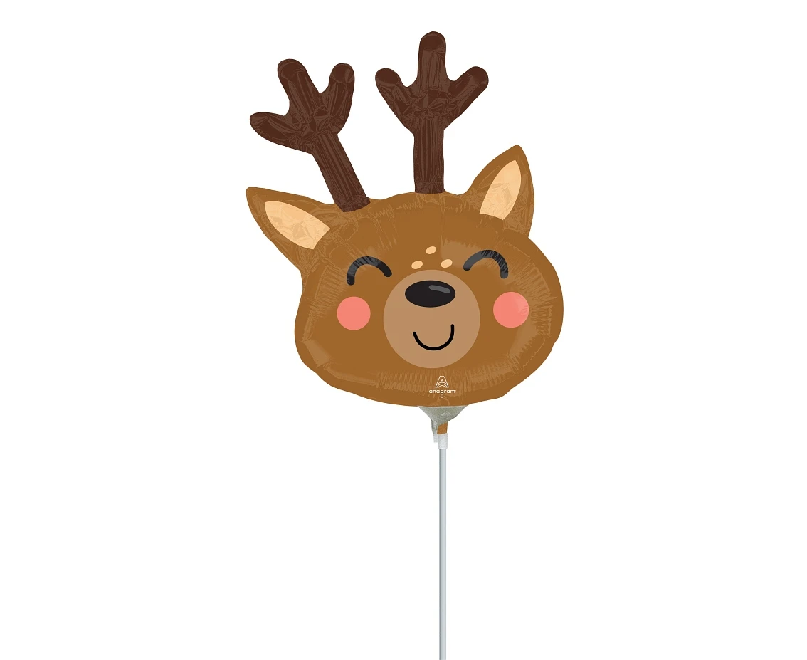 Foil balloon  Mini Shape Reindeer EOL