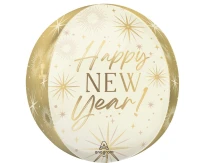 Foil Balloon 15" ORBZ - Gold Ball New Year EOL