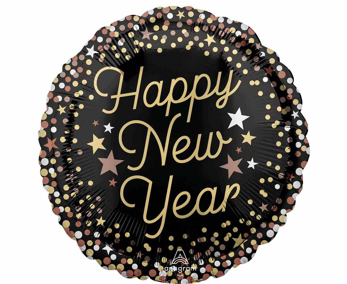 Foil Balloon 18" Luxe New Year EOL
