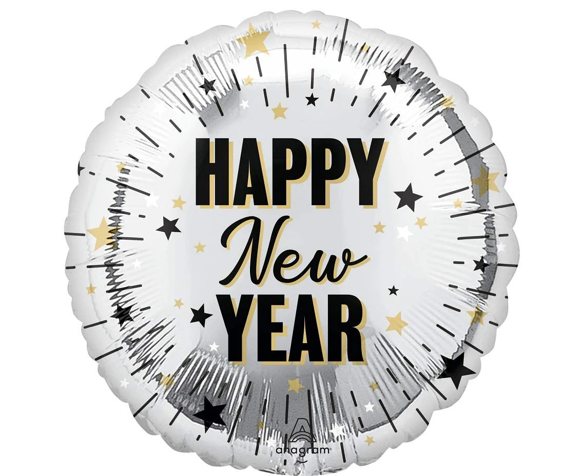 Foil Balloon 18" Elegant New Year Celebration EOL