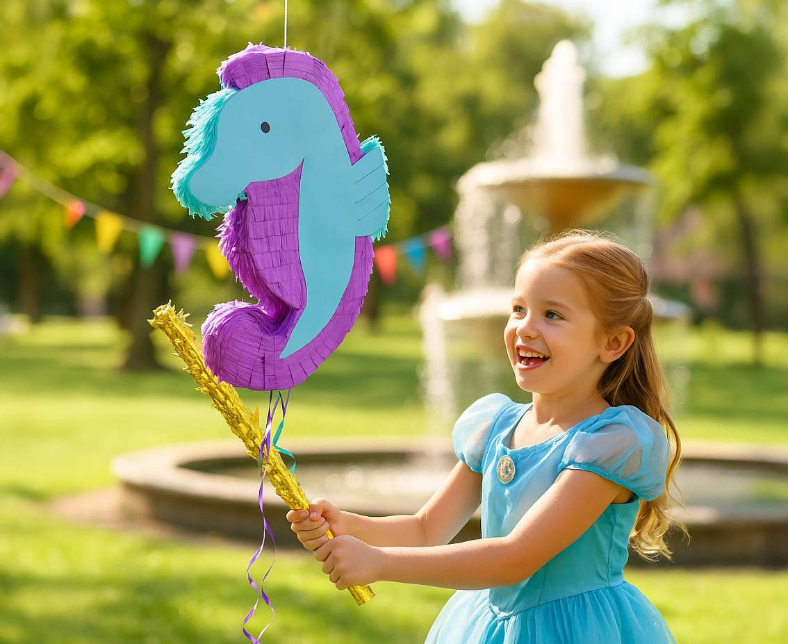Seahorse Pinata, 29x8x45cm