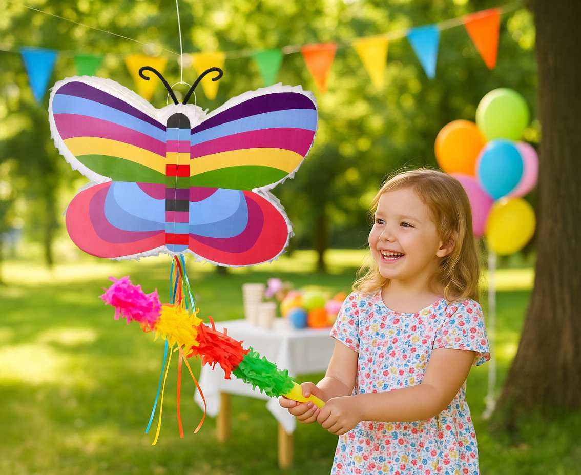 Colorful Butterfly Pinata, 45x7x31.5cm