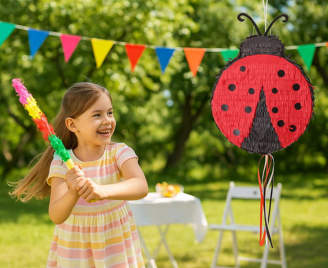 Ladybug Pinata, 28.5x6x34cm
