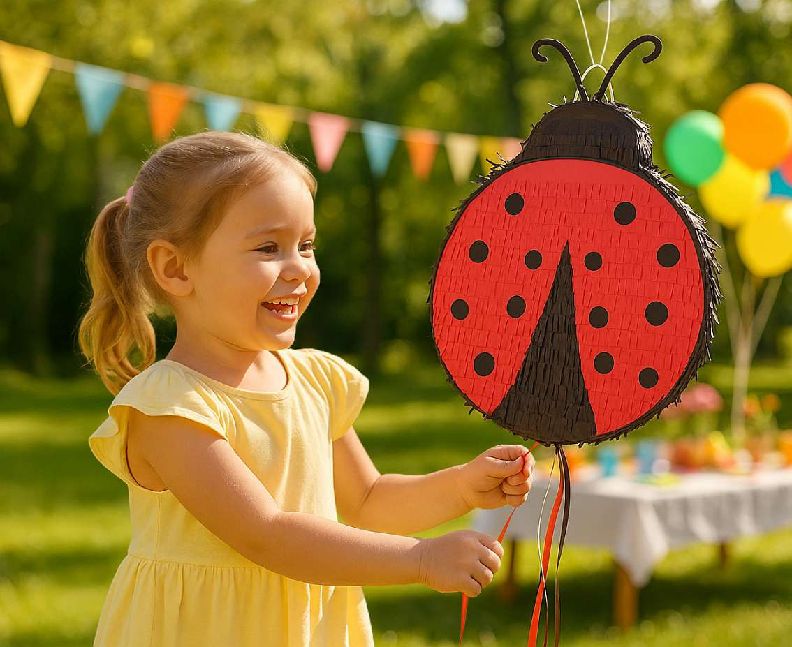 Ladybug Pinata, 28.5x6x34cm