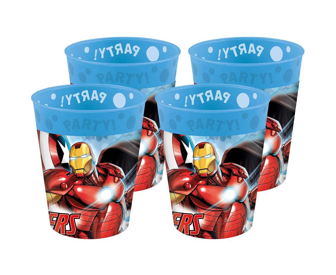 Reusable cups Avengers Infinity Stone, 250 ml., 4 pcs.