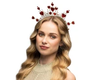 Diadem halo crown Juliette metal