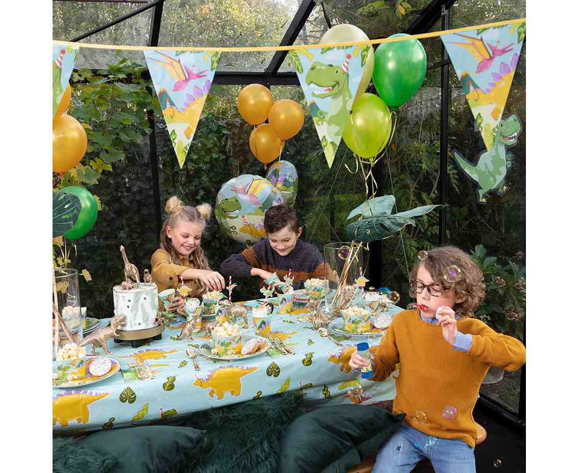 10 Plates Dino party 23cm (50057)