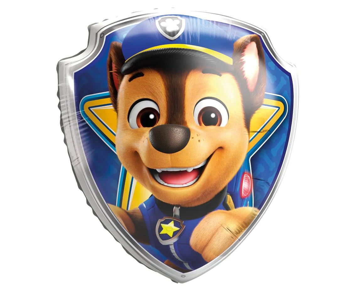 Foil Balloon Sheild CHASE  68x75 cm. NICKELODEON, 1 pc