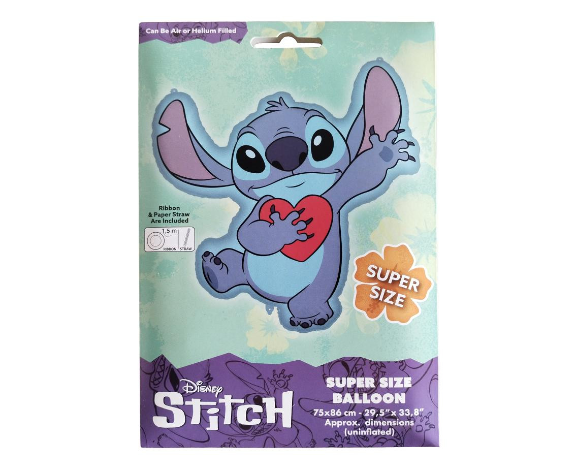 Foil Balloon STITCH 75x86 cm DISNEY, 1 pc