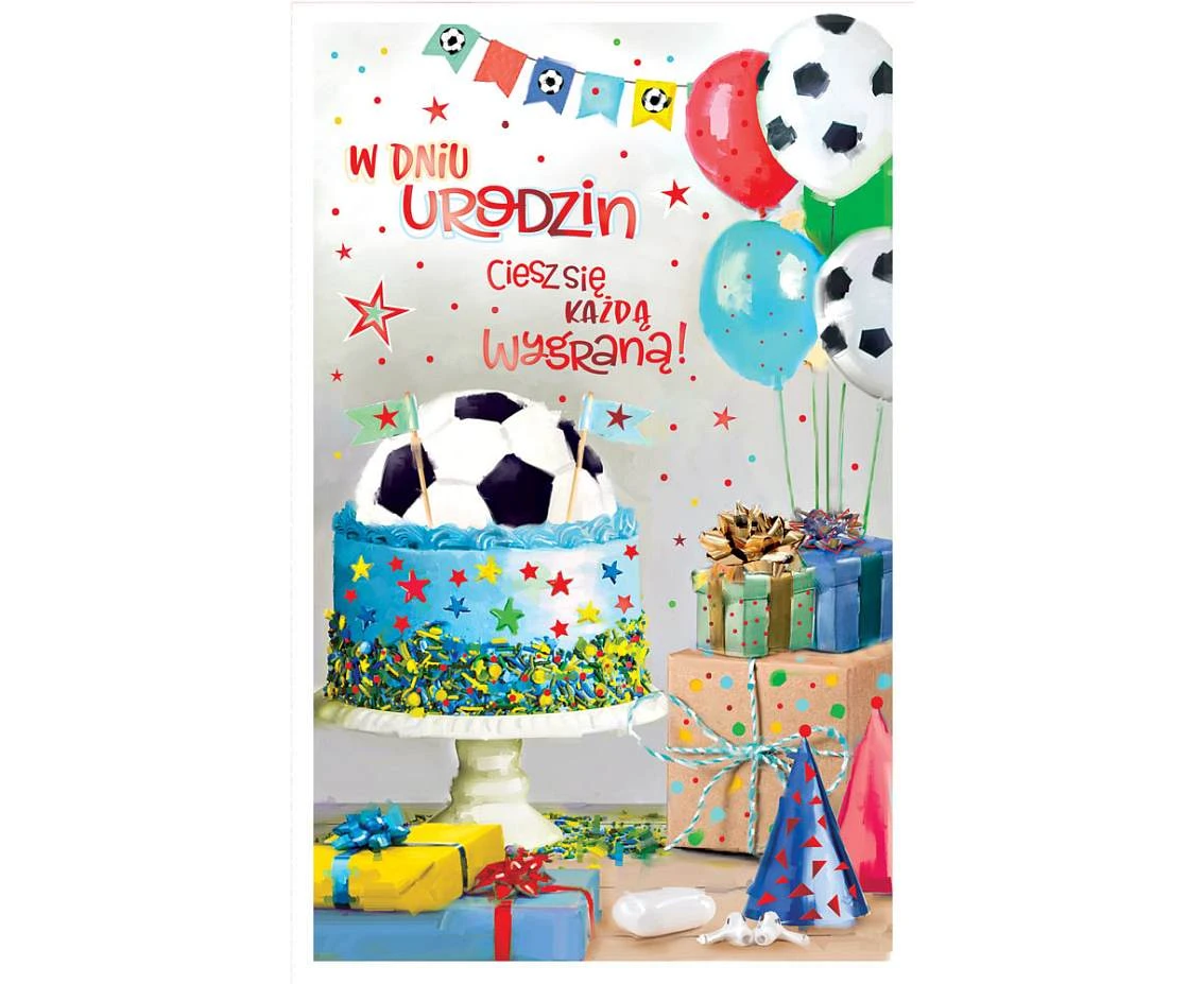 Birthday Card, Boy, Football