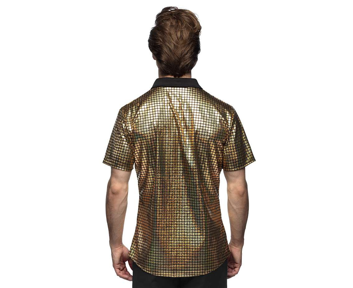 Shirt Disco Diamond gold (M)