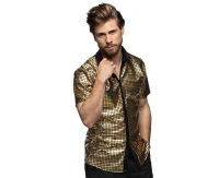 Shirt Disco Diamond gold (L)