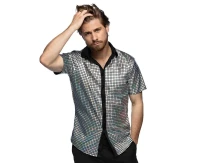 Shirt Disco Diamond silver (M)