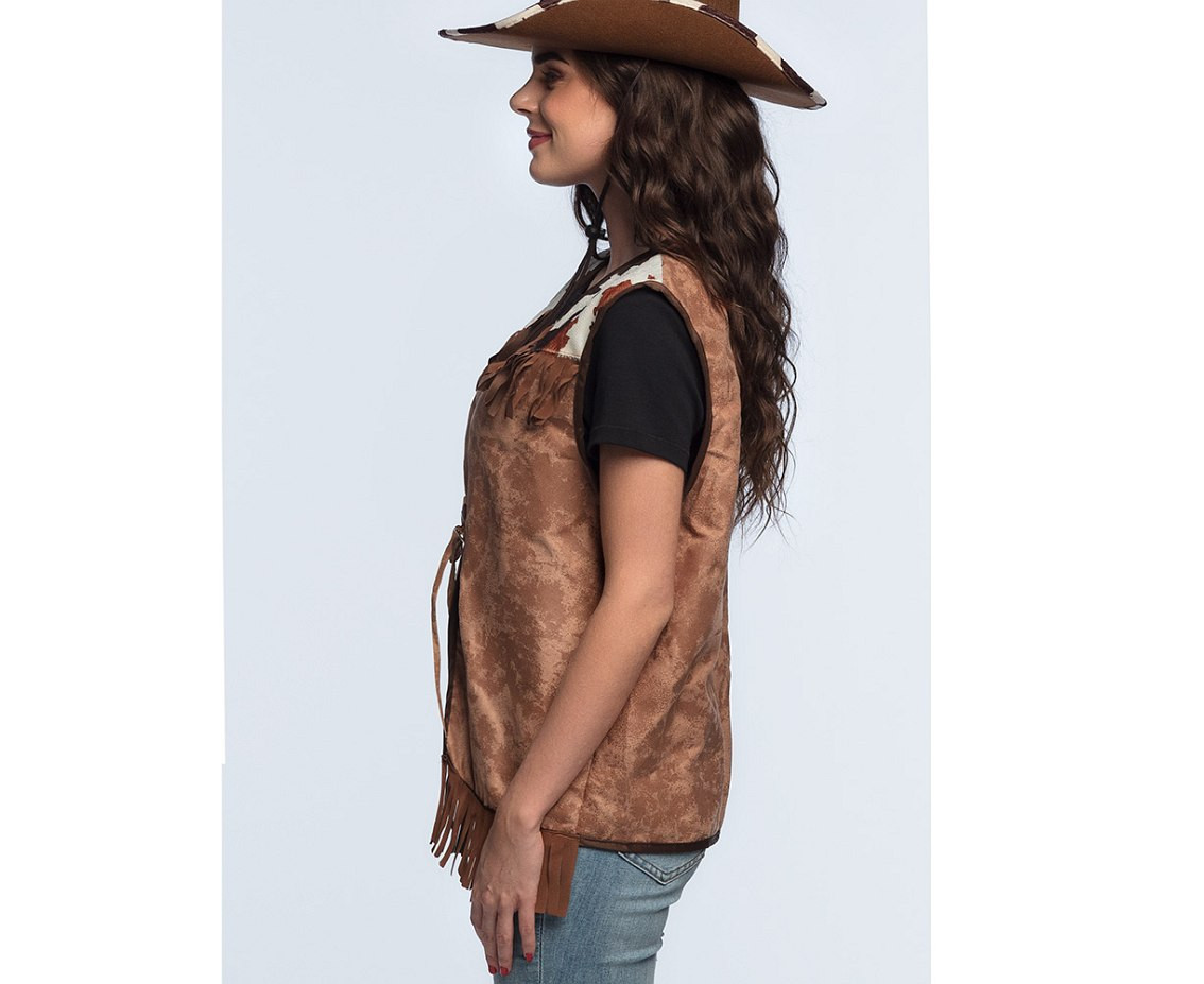 Vest Western brown (M)