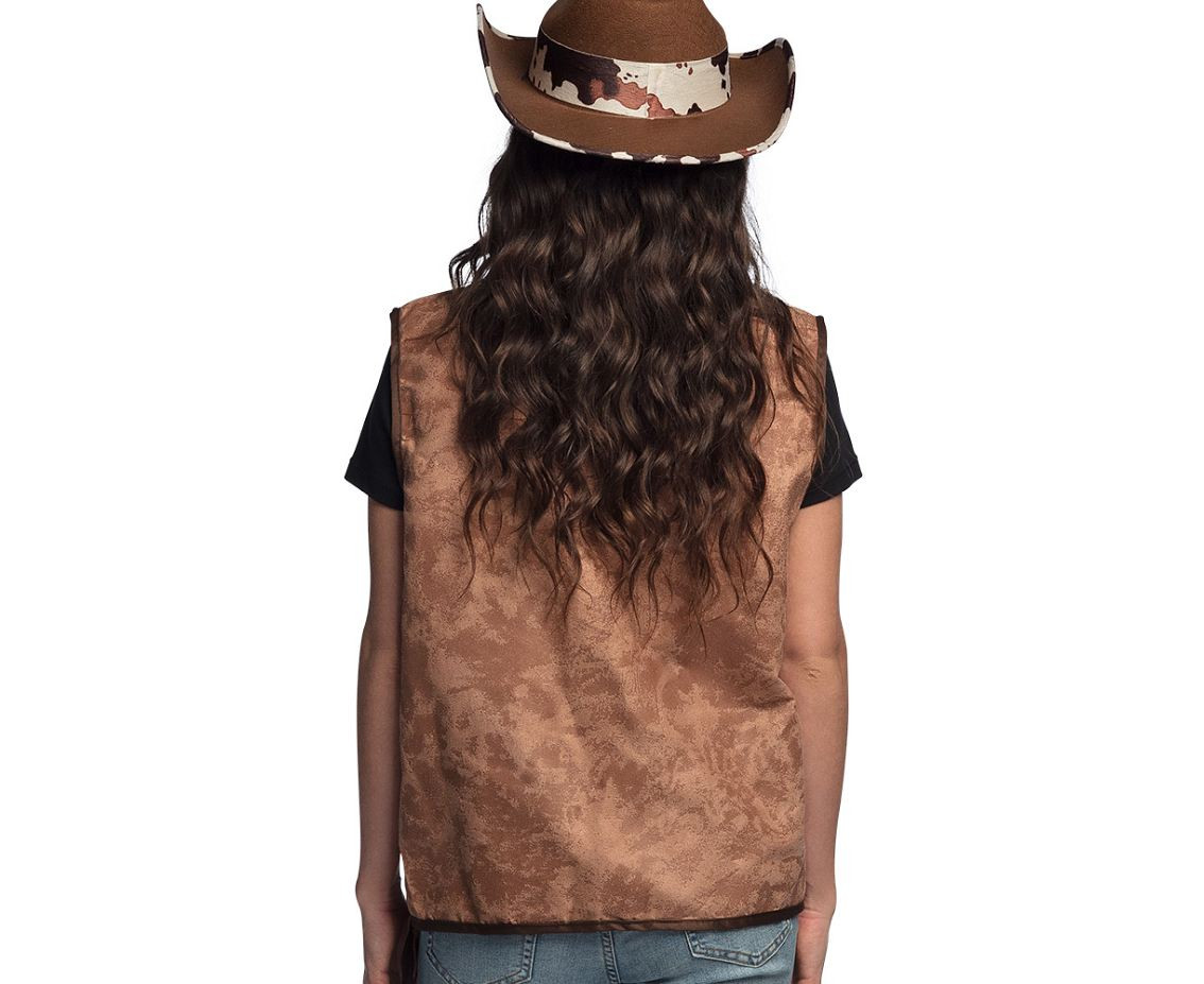 Vest Western brown (M)