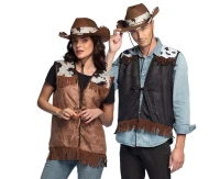 Vest Western brown (M)