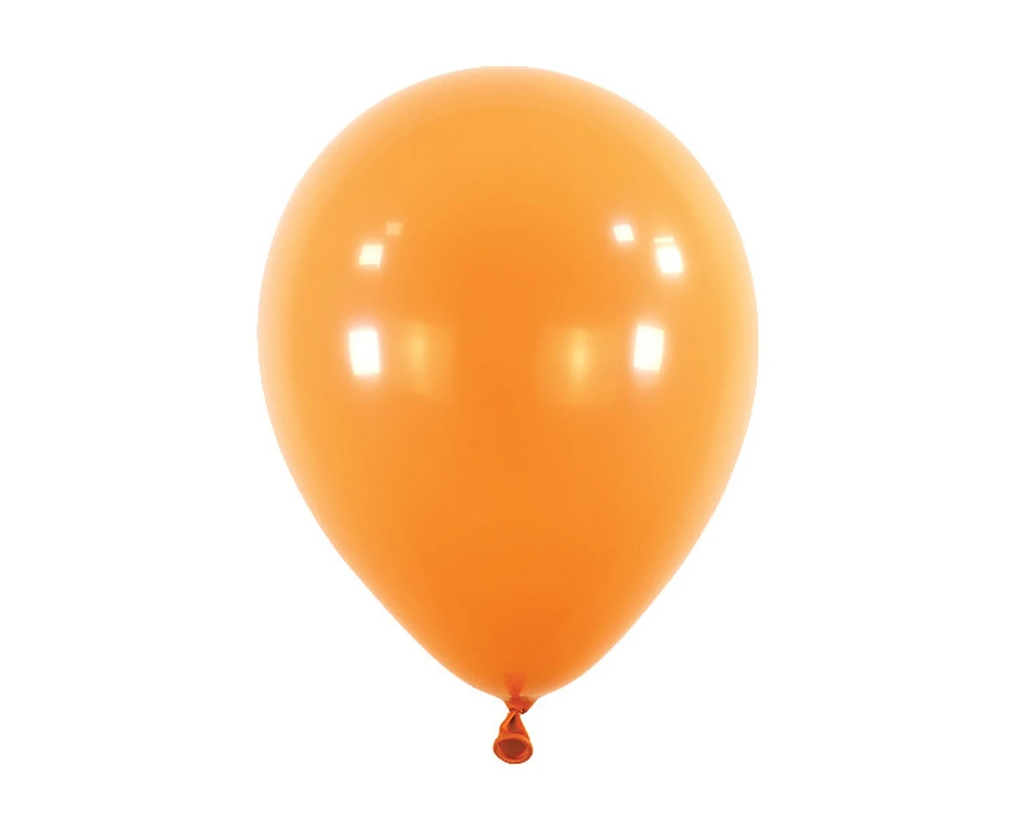 Balloons Anagram 5", RND standard tangerine, 100pcs EOL