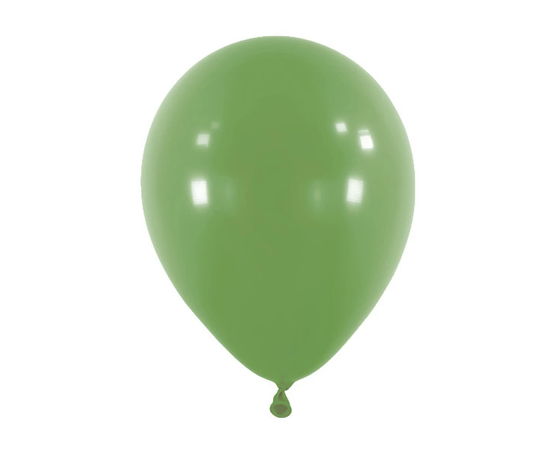 Balloons Anagram 5", RND fashion eucalyptus, 100pcs EOL