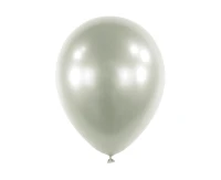 Balloons Anagram 5", RND satin luxe platinum, 100pcs EOL