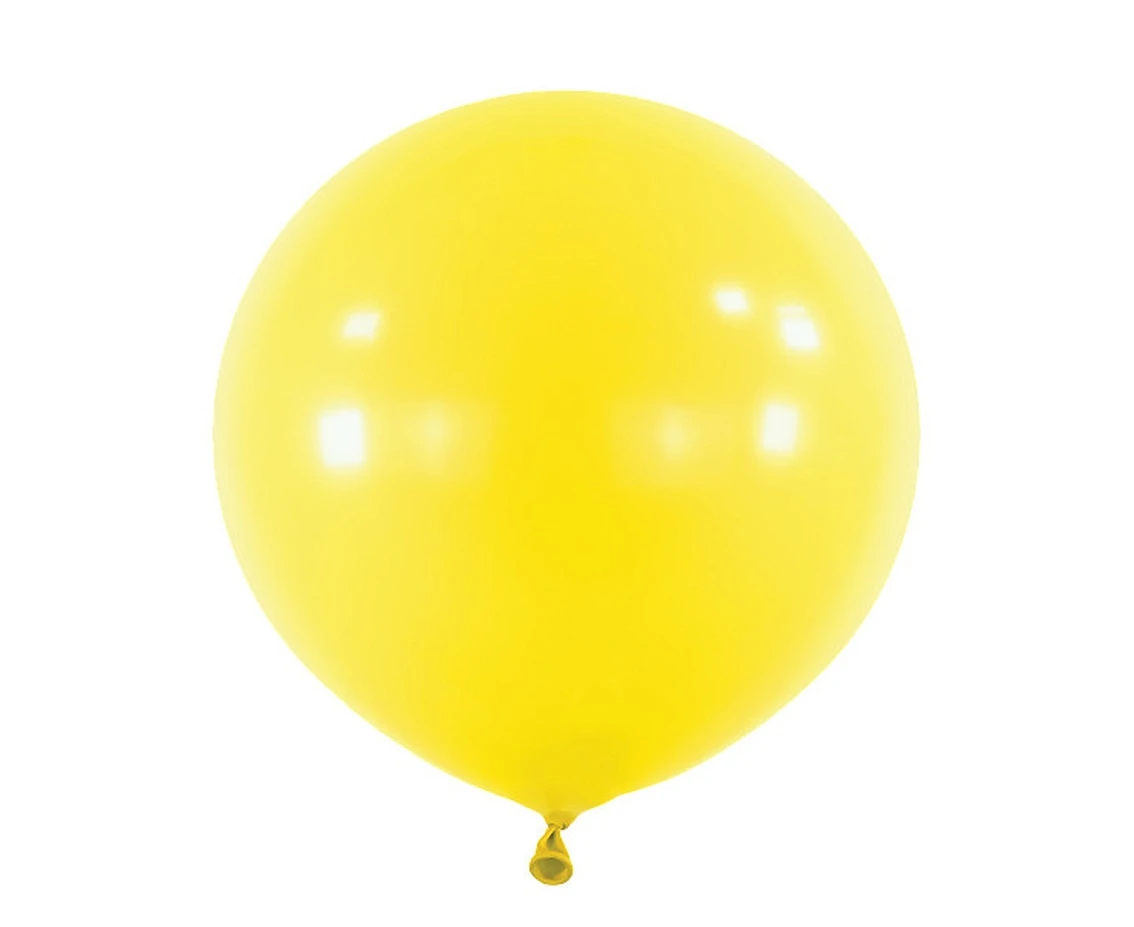 Balloons Anagram 24", RND standard yellow sunshine, 4pcs EOL