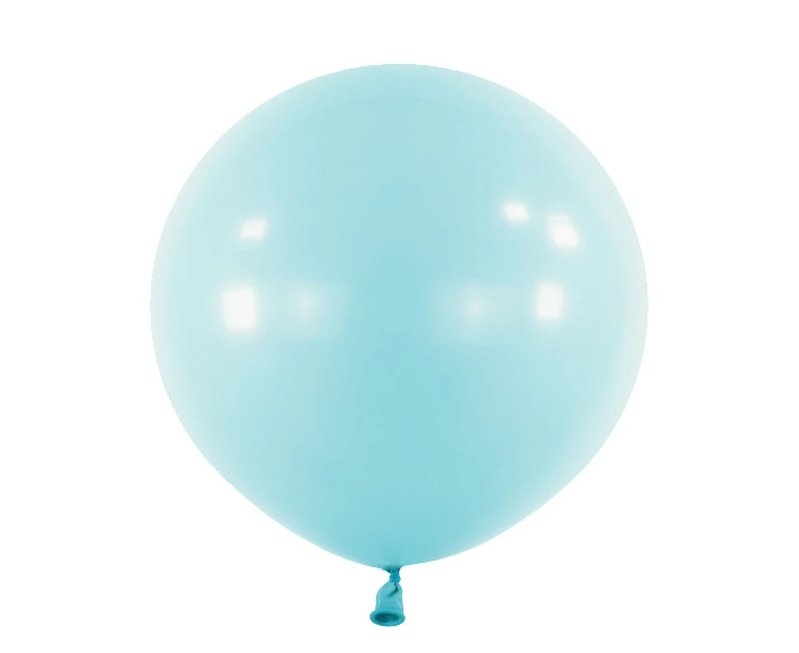 Balloons Anagram 24", RND standard pastel blue, 4pcs EOL