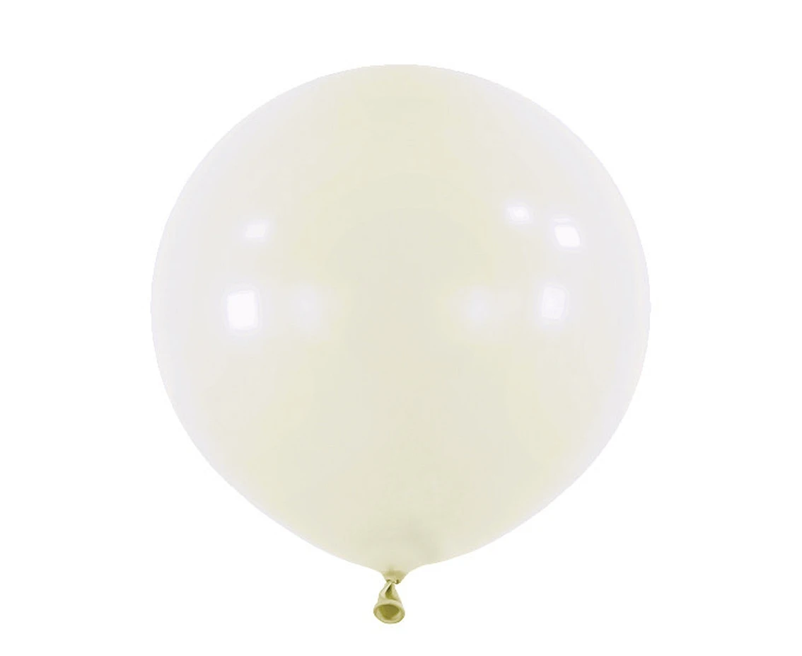 Balloons Anagram 24", RND standard frosty white, 4pcs EOL