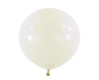 Balloons Anagram 24", RND standard frosty white, 4pcs EOL