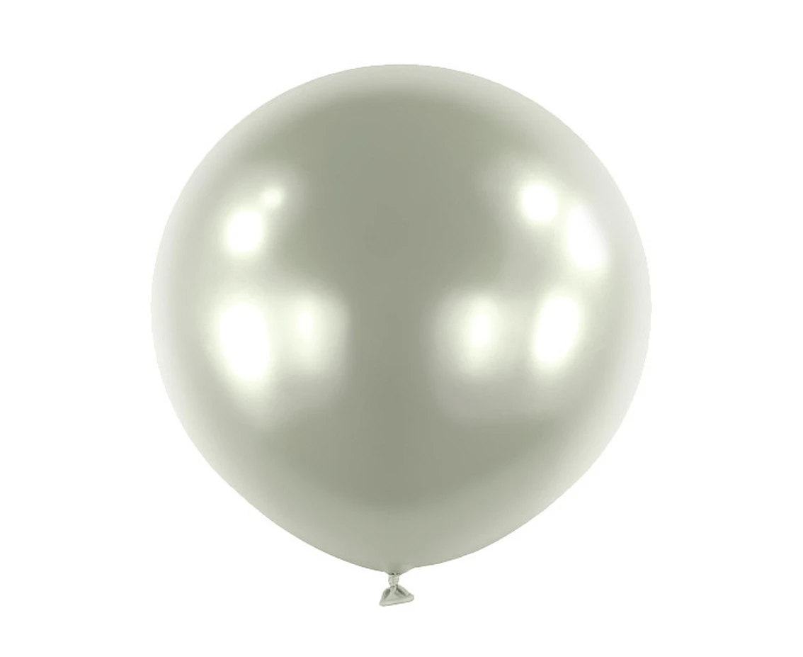 Balloons Anagram 24", RND satin luxe platinum, 4pcs EOL
