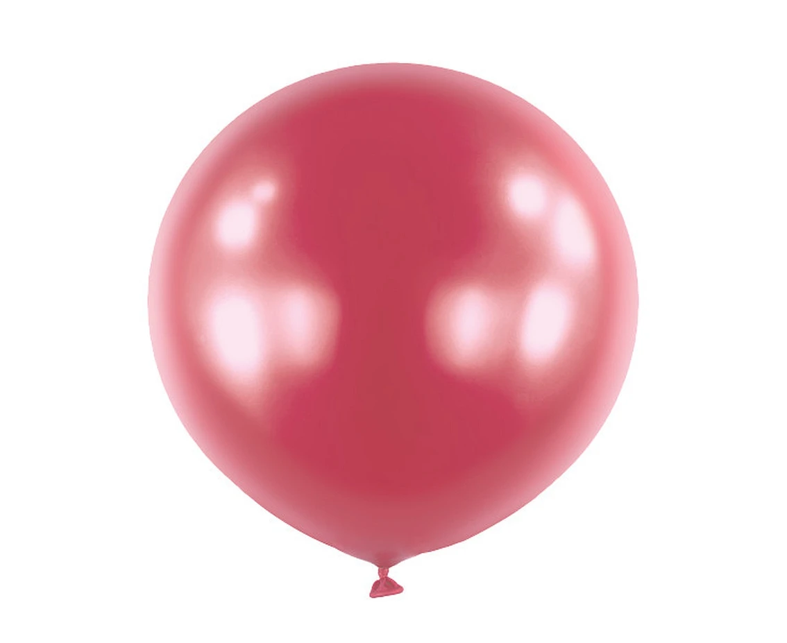Balloons Anagram 24", RND satin luxe pomegrante, 4pcs EOL