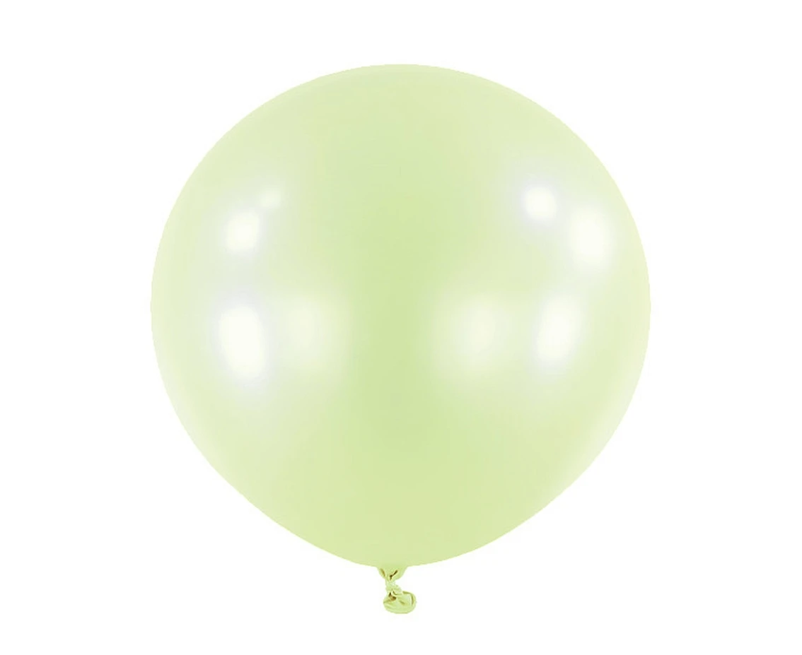 Balloons Anagram 24", RND macaron honey dew, 4pcs EOL