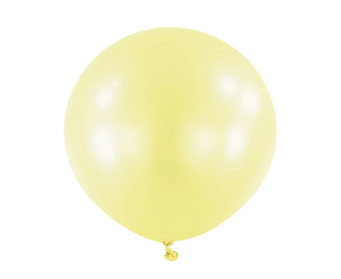 Balloons Anagram 24", RND macaron lemon, 4pcs EOL