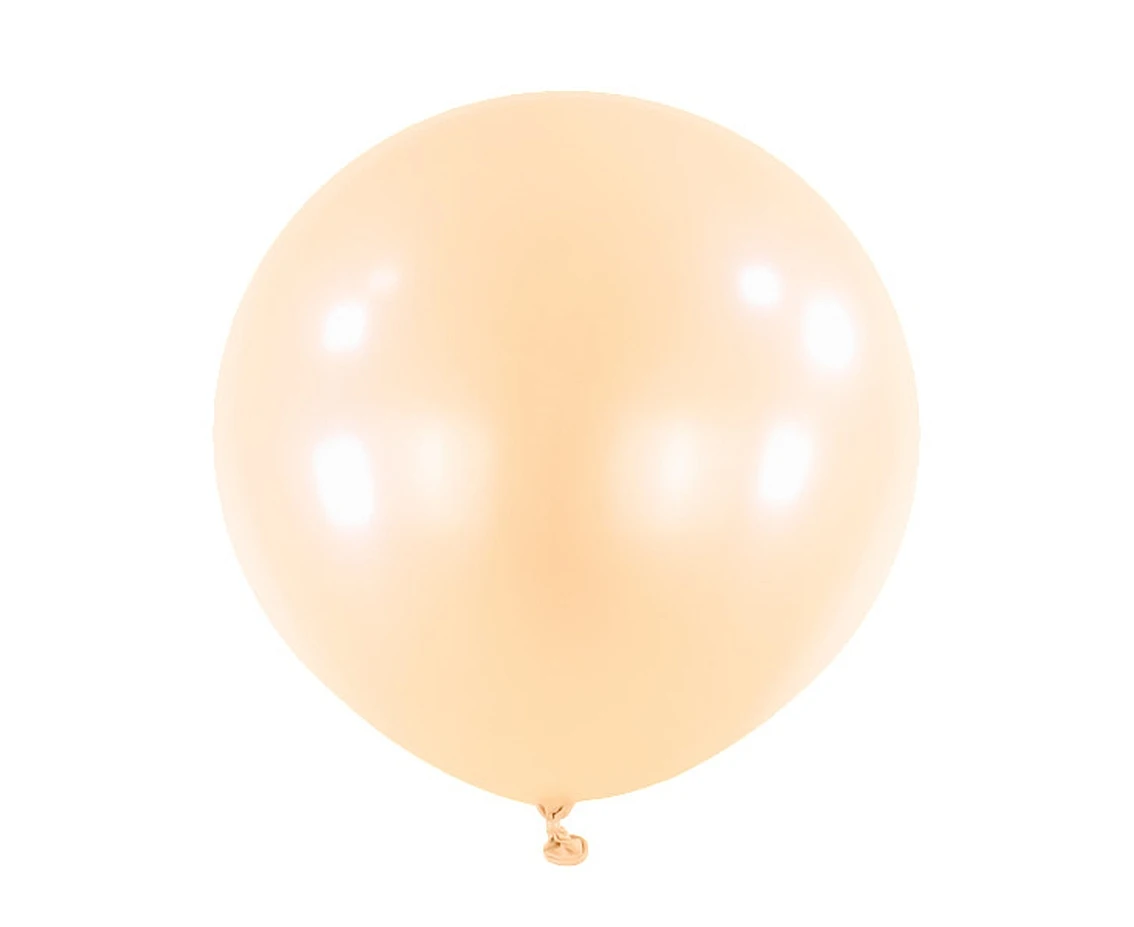 Balloons Anagram 24", RND macaron peach, 4pcs EOL
