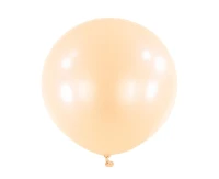 Balloons Anagram 24", RND macaron peach, 4pcs EOL
