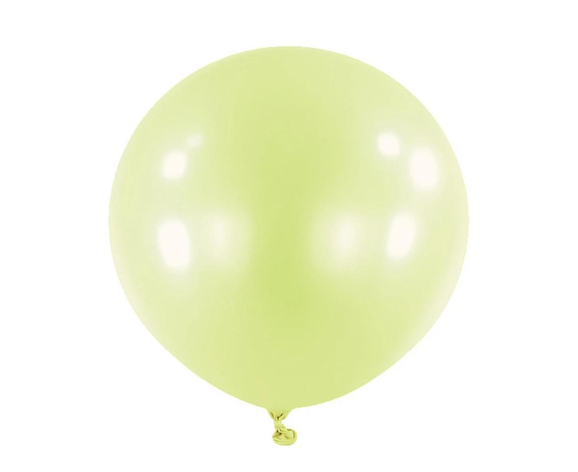 Balloons Anagram 24", RND macaron pistachio, 4pcs EOL