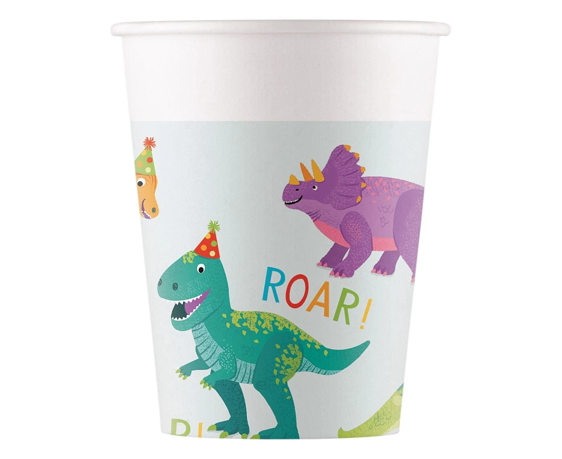 Cups paper DINO PARTY  FSC DECORATA PARTY , 200 ml., 8 pcs.