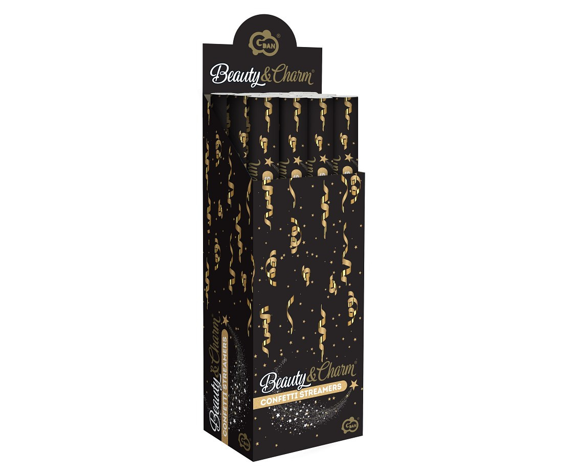 Confetti Cannon - Streamers Gold / 60 cm
 7cm cylinder 60g confetti