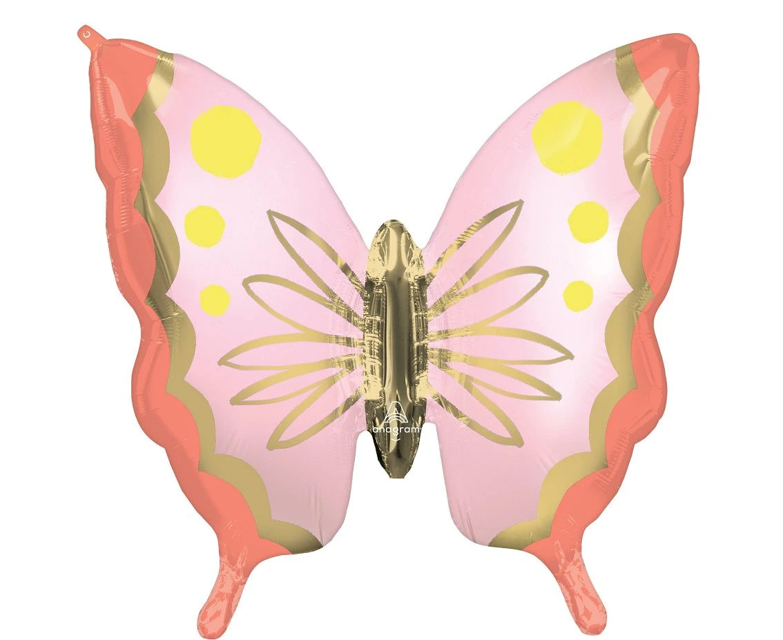 Foil balloon SuperShape soulful blossom butterfly EOL