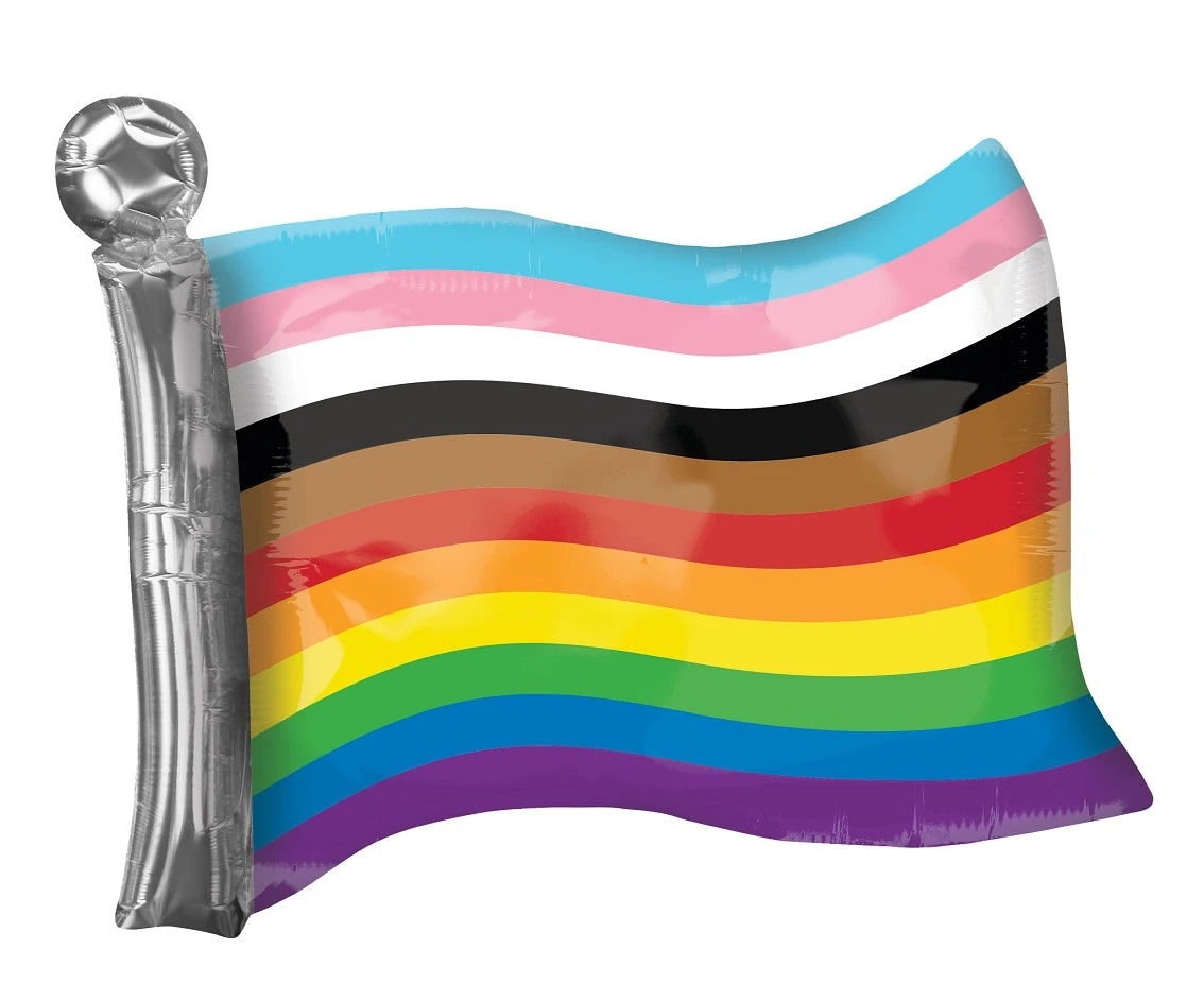 Foil balloon SuperShapeXL progress pride flag EOL