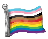 Foil balloon SuperShapeXL progress pride flag EOL