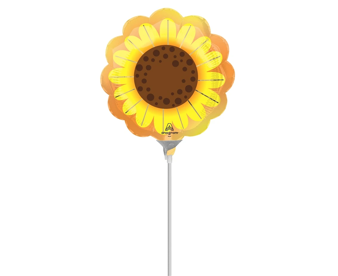 Foil balloon Mini Shape sunflower glow EOL