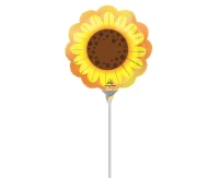 Foil balloon Mini Shape sunflower glow EOL