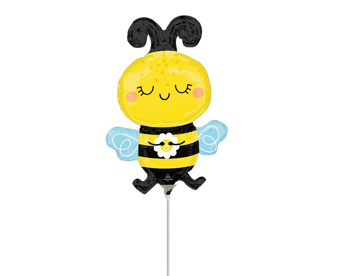 Foil balloon Mini Shape happy bee EOL