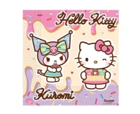 Paper napkins Kuromi, 33x33 cm, 20 pcs