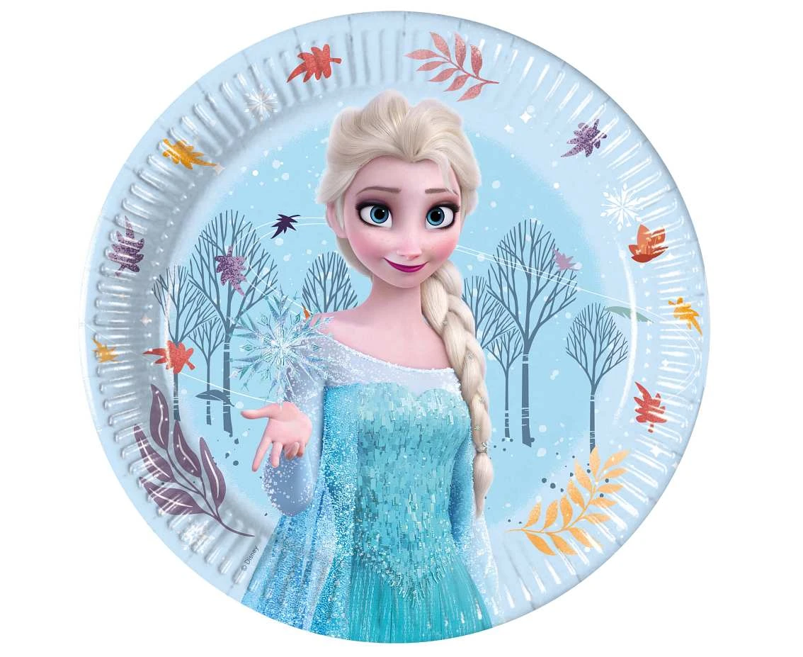 Frozen Idyllic Wonder paper plates, 20cm, 8 pcs.