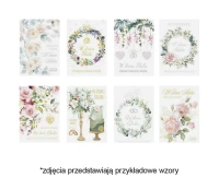 POLMAK Laurel extra B6X 117x167 Wedding zeal. 691 Flowers - Watercolor, Graphics, Roses